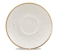 Stonecast White Ceramic Tea Cup Saucer Ø 15.6 Cm - Churchill