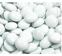 STONED® 1 Kilo Decorative Round Glass Pebbles 18-20mm … (White)