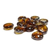 STONED® 200 glass pebbles MIXED Crystal Colours CHOOSE your Colours (Amber Brown)