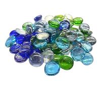 STONED® 200 glass pebbles MIXED Crystal Colours Choose your Colours (Nautical Crystal)