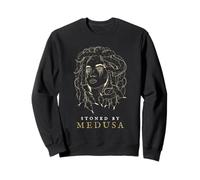 Stoned by Medusa Greek Mythology Ancient Greek God Humorous Sweatshirt