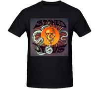 Stoned Jesus First Communion Funny Tee Shirts for Men Classic Loose Sports Competition Distressed Breathable T-Shirt Black M