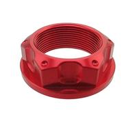 STONEDER Aluminum Steering Stem Nut M24 x 1 For Motorcycle Pit Dirt Motor Bike (Red)