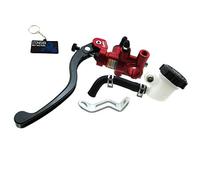 STONEDER Red Black Left Adelin Brake Clutch Master Cylinder Hydraulic 16x18mm Piston For Motor Bike