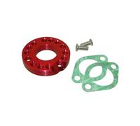 STONEDER Red CNC Aluminum 26mm Carb Carburetor Manifold Spinner Plate Adaptor With Gaskets Screws For Monkey Dax Pit Dirt Bike ATV Quad 4 Wheeler