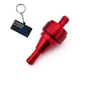 STONEDER Red CNC Aluminum Petrol Gas Fuel Filter For Pit Dirt Push Trail Bike ATV Quad 4 Wheeler Go Kart Motorcycle Buggy