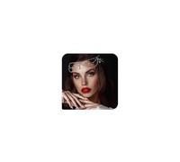 STONEFANS Boho Pearl Headband Wedding Forehead Jewelry Rhinestone Headpiece Festival Costume Hair Accessories for Women