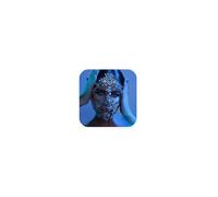 STONEFANS Rhinestone Masquerade Mask Full Face Jewelry for Women Mardi Gras Mask Crystal Face Chain Jewelry Veil Halloween Party (silver)