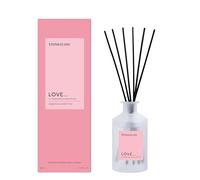 Stoneglow Affirmations Collection Love Gardenia & Sweet Pear Scented Reed Diffuser 160ml with Orange, Floral & Vanilla - 12 Rattan Reed Diffuser Sticks, Home Air Freshener, Lasts 12 Weeks, Refillable