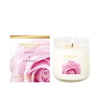 Stoneglow Botanic - Rose & Peony Boxed Candle 190gms In Glass Tumbler
