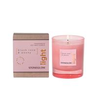 Stoneglow Elements Collection - Light - Blush Rose & Peony 160 Grams Scented Candle - Pink