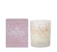 Stoneglow Day Flower Ginger & White Lily Boxed Candle In Glass Tumbler