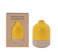 Stoneglow Elements Collection - Energy - Yellow Ceramic Diffuser Pot