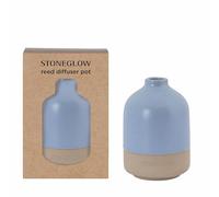 Stoneglow Elements Collection - Water - Blue Ceramic Diffuser Pot
