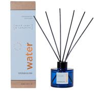 Stoneglow Elements Water Wood Sage & Samphire Reed Diffuser luxury natural seaside breeze refreshing blue glass gift present modern contemporary sea wood sage, patchouli