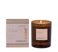 Stoneglow Elements Collection - Wood - Palo Santo & Amber 160 grams Scented Candle (Brown)