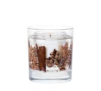 Stoneglow Elements Collection - Wood - Palo Santo & Amber 60 grams Scented Botanical Soy Wax Gel Candle - Brown