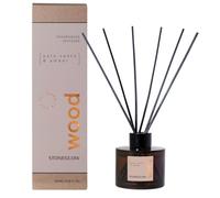 Stoneglow Elements Collection - Wood - Palo Santo & Amber 100ml Scented Reed Diffuser (Brown)