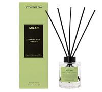 Stoneglow The Explorer Collection - Milan 150ml Reed Diffuser - Bergamot, Lemongrass, Clove (Lime Green)