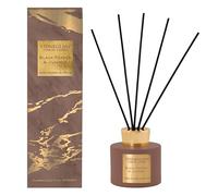 Stoneglow Luna Collection - Black Pepper & Juniper - Scented Reed Diffuser 120ml - Beige & Gold
