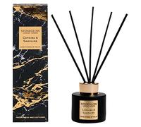 Stoneglow Luna Collection Copaiba & Samphire 120ml Scented Reed Diffuser (Black & Gold)