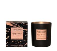 StoneGlow Seasonal Scents LUNA Dark Amber & Vetivert Tumbler Candle- Boxed