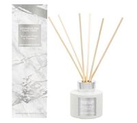 Stoneglow Luna Collection English Pear & Freesia Scented Reed Diffuser 120ml - Jasmine, Rose & Bergamot Scents, Lasts 10 Weeks, 10 Rattan Reed Diffuser Sticks, Refillable & Reusable Home Fragrance