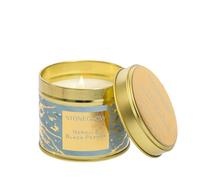 Stoneglow Luna Collection - Luna - Neroli & Black Pepper - Scented Candle Tin (Light Blue & Gold)