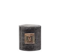 Stoneglow Metallique Collection - 600 Grams Truffle D'Orient Short Scented Pillar Candle (Grey)