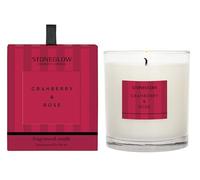 Stoneglow Modern Classics Collection - Cranberry & Rose - Scented Candle - Boxed Tumbler (90 x 80mm) Red