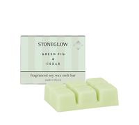 Stoneglow Modern Classics Collection - Green Fig & Cedar Soy Wax Melt Bar - Green