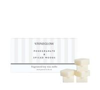 Stoneglow Modern Classics Collection - Pomegranate & Spiced Woods 192 Grams Scented Wax Melts (White)