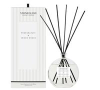Stoneglow Modern Classics Collection - Pomegranate & Spiced Woods 460ml Scented Reed Diffuser - (White)