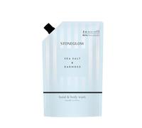 Stoneglow Modern Classics Collection - Sea Salt & Oakmoss - Hand & Body Wash Refill Pouch - 500ml - Blue