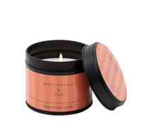 Stoneglow Modern Classics Collection - Sweet Orange & Oud - Scented Candle Tin (Orange) 135 Grams, Sweet Orange, Oud, Vanilla, Woody, Spicy