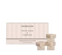 Stoneglow Modern Classics Collection - White Musk & Tuberose 192 grams Scented Wax Melts (Beige)