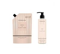 Stoneglow Modern Classics - Orris & Ylang Ylang - Scented Hand & Body Wash 250ml & Scented Hand & Body Wash Refill 500ml Giftset Bundle