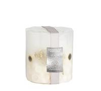 Stoneglow Nature's Gift Collection - Beach Daisy - Scented Candle - Inclusion Pillar - White