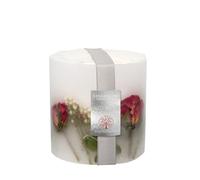Stoneglow Nature's Gift Collection Red Rose Scented Pillar Candle - Red