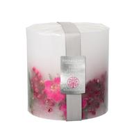 Stoneglow Nature's Gift Pink Pepper Flowers Scented Candle Pillar 470g