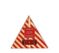 Stoneglow Seasonal Collection - Cosy Vibes - Nutmeg, Ginger & Spice - Fragranced Tealights Red, tealights of Nutmeg, Ginger, Spice, Cedar and Sandalwood, 6 x tealights, 120 Grams, red & Gold Gift