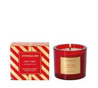 Stoneglow Seasonal Collection - Cosy Vibes - Nutmeg, Ginger & Spice - Scented Candle 210 Grams Red