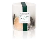 StoneGlow Seasonal - Eucalyptus & Lime Fat Pillar Candle (6150)