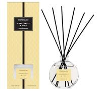 Stoneglow The Signature Collection Grapefruit & Lime Scented Reed Diffuser 120ml - Citrus, Mandarin & Peach Notes, Lasts 10 Weeks, 12 Rattan Reeds, Refillable & Reusable, Premium Air Freshener