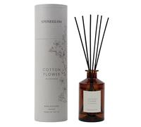 Stoneglow The Walled Garden Collection - Cotton Flower - Rose | Jasmine | Lily - Scented Reed Diffuser 160ml (Grey)
