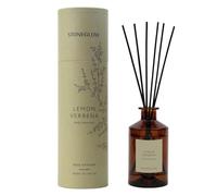 Stoneglow The Walled Garden Collection Lemon Verbena Scented Reed Diffuser 160ml - Verbena, Iris & Vanilla Fragrance, Lasts 12 Weeks, 12 Rattan Reed Diffuser Sticks, Refillable Air Freshener for Home