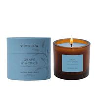 Stoneglow - The Walled Garden - Grape Hyacinth - Gardenia | Muguet | Hyacinth - Scented Natural Wax Candle Tumbler (79 x 89mm) - Blue