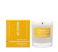 Stoneglow Wellbeing Collection - Wake Up - Lemon | Mandarin | Lemongrass - Essential Oil Scented Soy Candle (220gm)