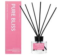 Stoneglow Wellbeing Collection - Pure Bliss 140ml Scented Reed Diffuser - Petitgrain, Cypress, Basil (Pink)