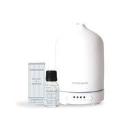 Stoneglow White Modern Classics Perfume Mist Diffuser Starter Kit with Sea Salt & Oakmoss Fragrance Oil